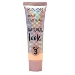 Base Líquida Facial Natural Look Bege – Ruby Rose HB-8051
