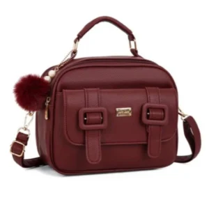 Bolsa Feminina com Alça Transversal Faixa de Mão De Couro B736 AMY