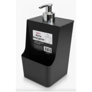 Porta Detergente 550ml Preto Xplast – Organizador de Pia Cozinha Plástico