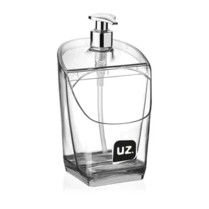 Porta Detergente Esponja Dispenser Organizador de Pia Gold Translúcido 500ml