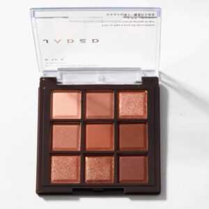 Paleta de Sombras Chocolate 9 Cores JADED – Tons Terra Foscos e Brilhantes