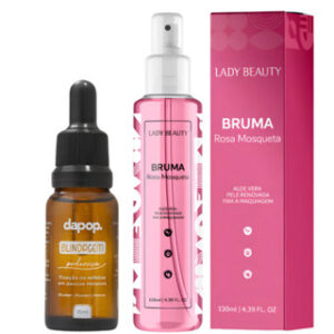 Kit Bruma Rosa Mosqueta 130ml Lady Beauty + Blindagem Poderosa Diluidor Dapop
